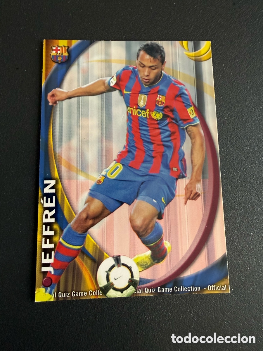 Fu&szlig;ball-Sticker: MUNDICROMO 2011. UH 668. JEFFREN. ( FC Barcelona)