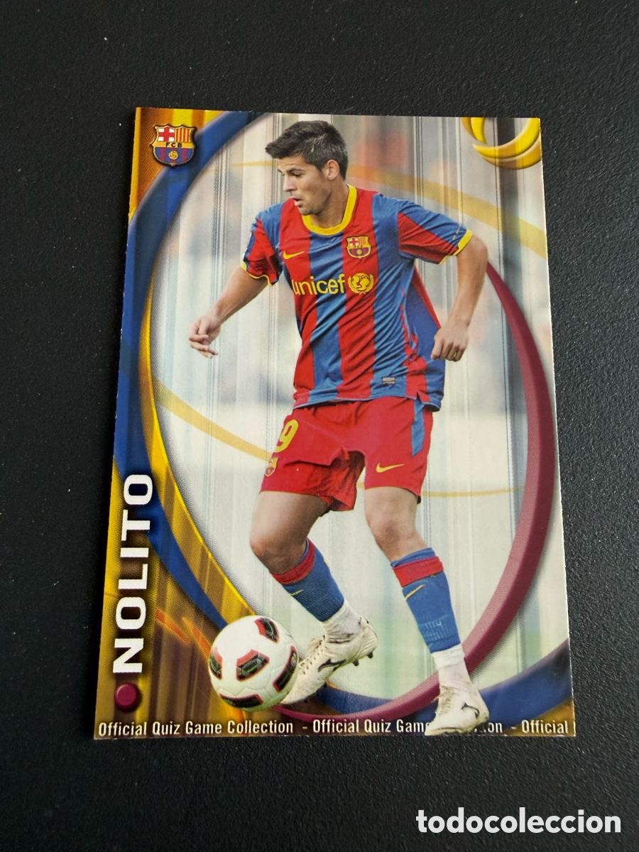 Fu&szlig;ball-Sticker: MUNDICROMO 2011. UH 669. NOLITO ( FC Barcelona)
