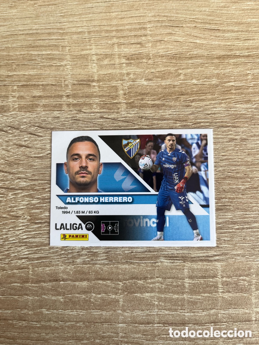 Fu&szlig;ball-Sticker: 3 ALFONSO HERRERO LIGA ESTE EDICIONES ESTE 2026 2027 26 27 M&Aacute;LAGA