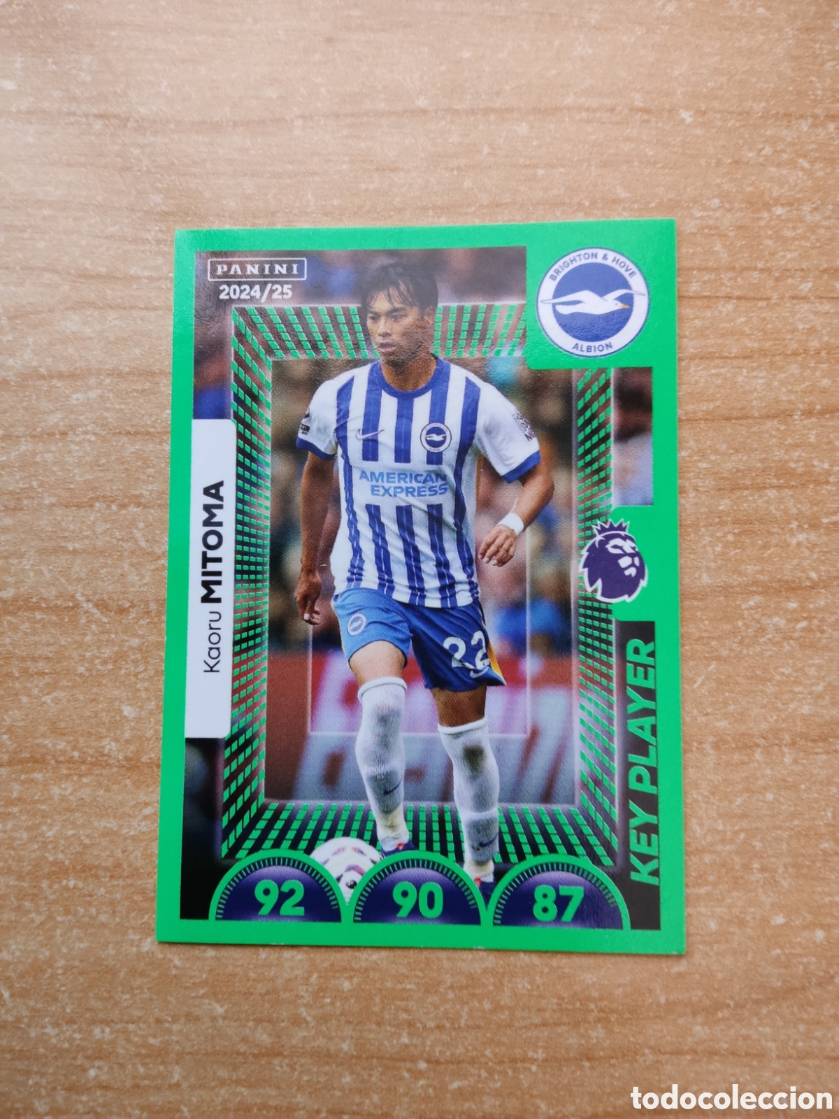 Cromos de f&uacute;tbol: 164 KAORU MITOMA KEY PLAYER BRIGHTON PREMIER LEAGUE 2024 2025