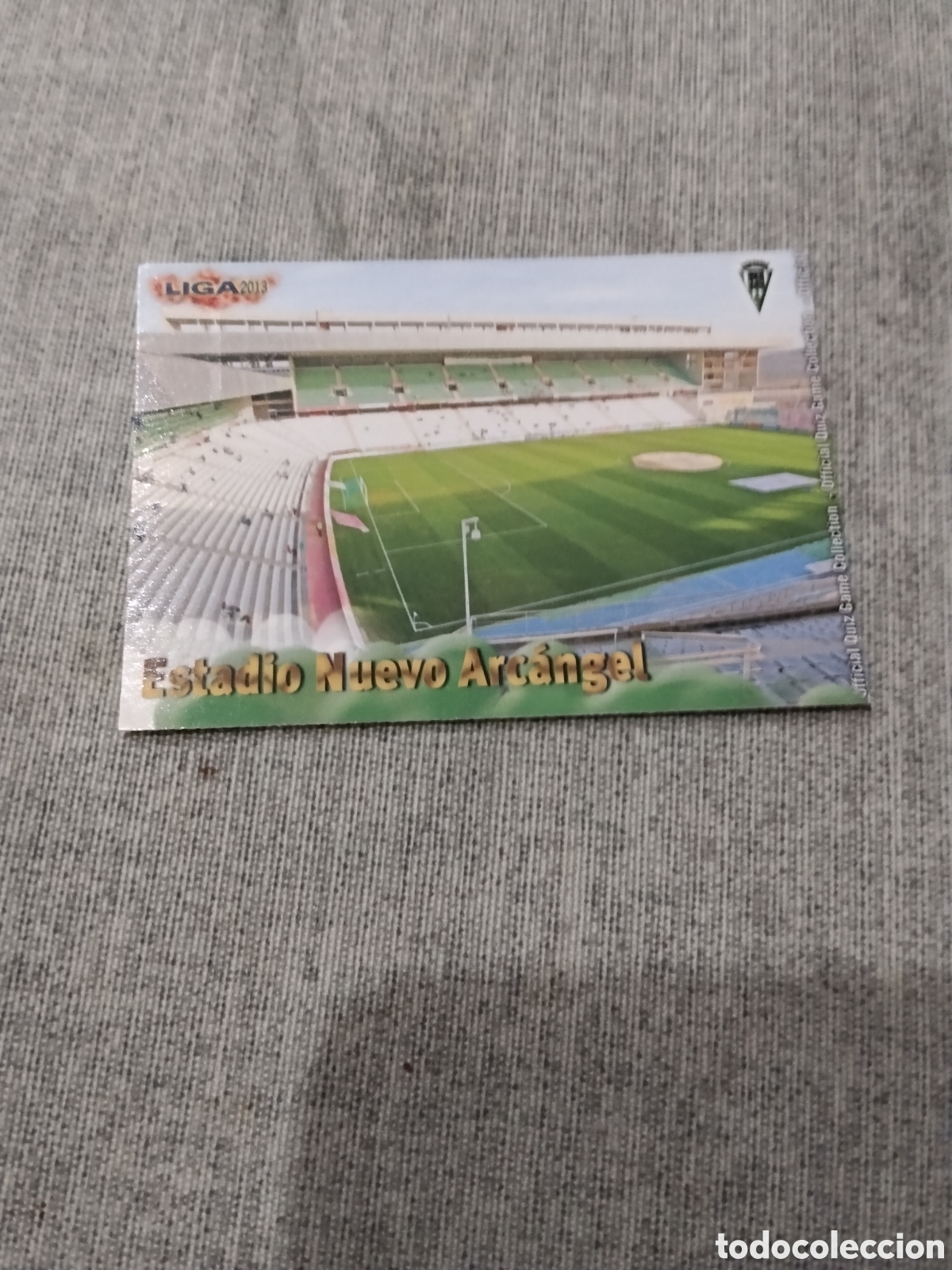 Cromos de f&uacute;tbol: MUNDICROMO QUIZ GAME 2013 ( 2012 13 ) N&ordm; 803 ESTADIO EL ARCANGEL CORDOBA CF ( VERSI&Oacute;N MATE )