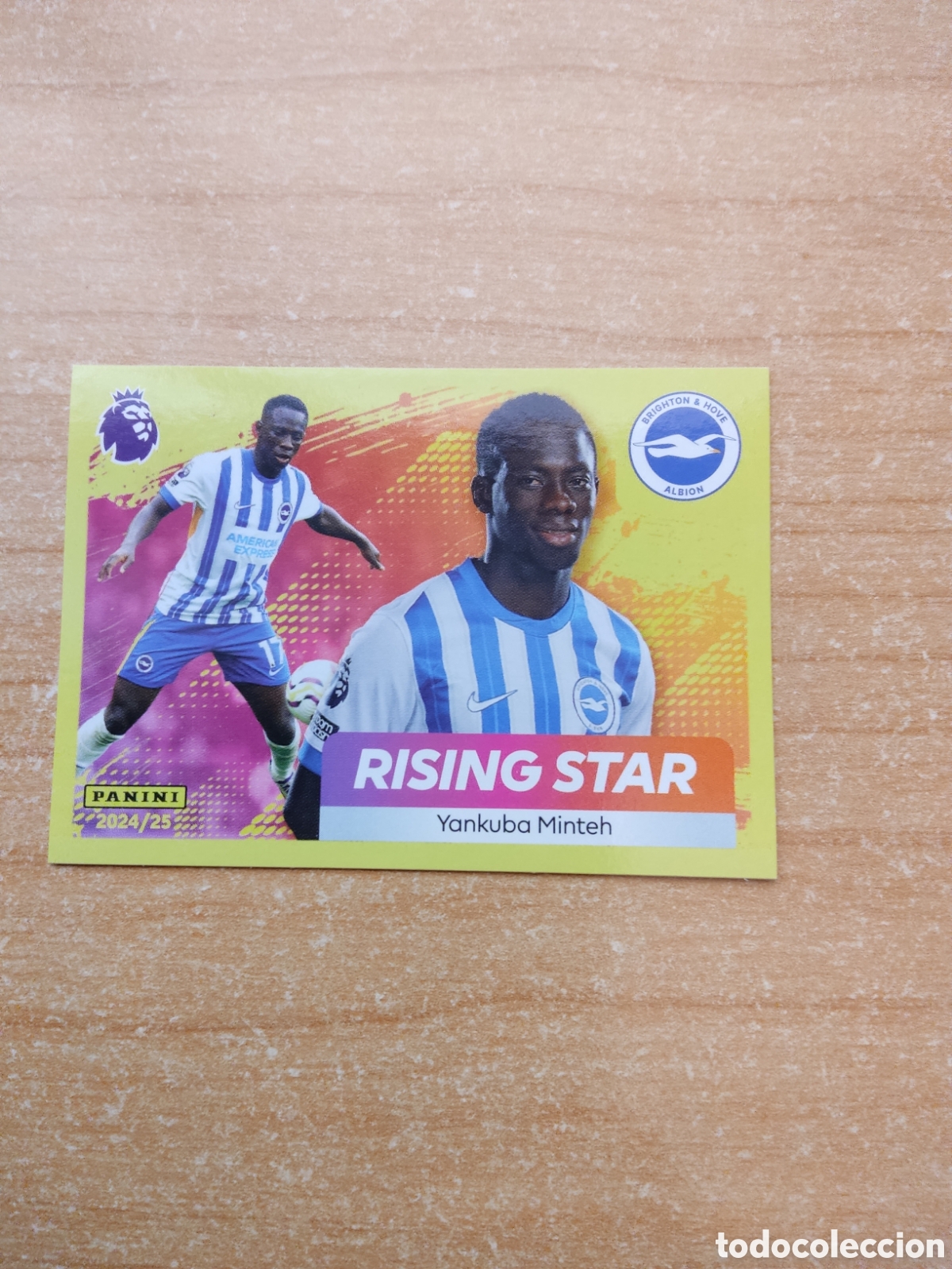 Cromos de f&uacute;tbol: 161 YANKUBA MINTEH RISING STAR BRIGHTON PREMIER LEAGUE 2024 2025