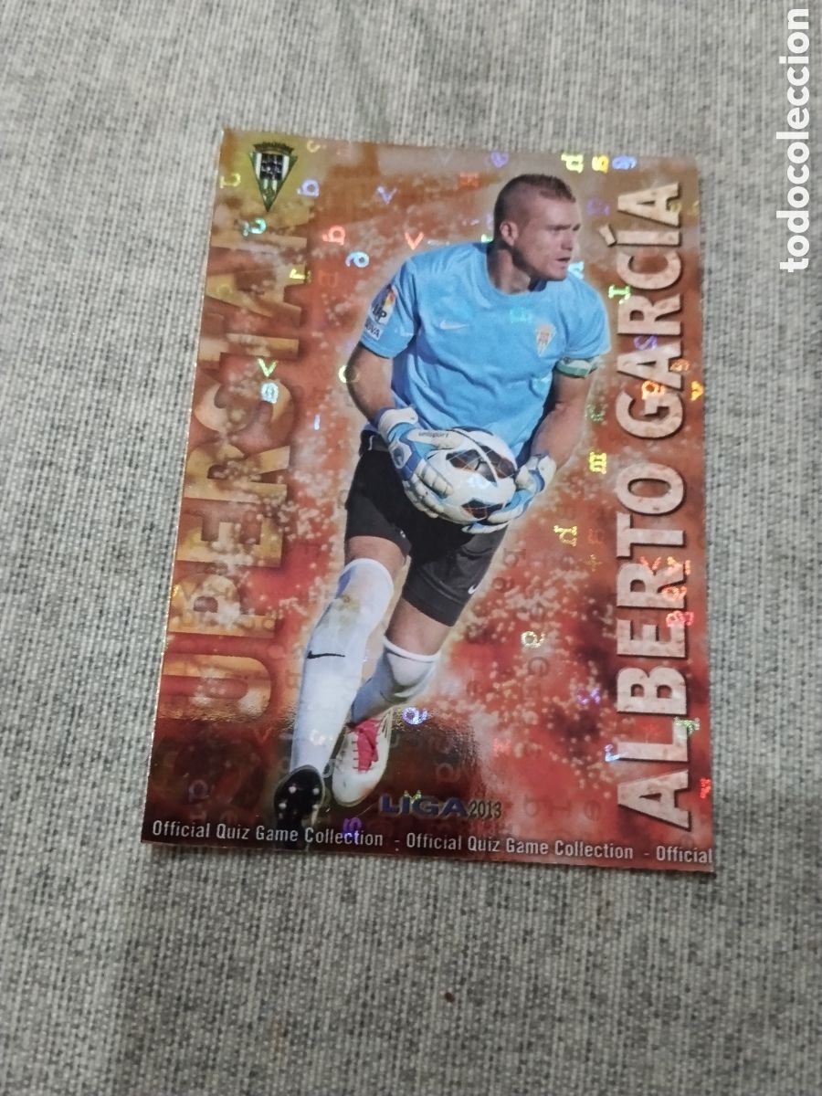 Cromos de f&uacute;tbol: MUNDICROMO QUIZ GAME 2013 ( 2012 13 ) N&ordm; 818 ALBERTO GARC&Iacute;A CORDOBA CF ( VERSI&Oacute;N LETRAS)