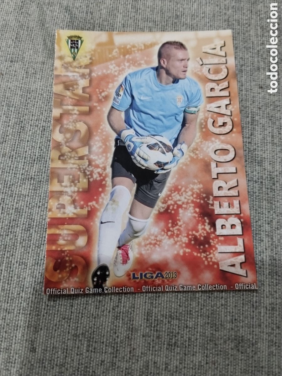 Cromos de f&uacute;tbol: MUNDICROMO QUIZ GAME 2013 ( 2012 13 ) N&ordm; 818 ALBERTO GARC&Iacute;A CORDOBA CF ( VERSI&Oacute;N MATE)