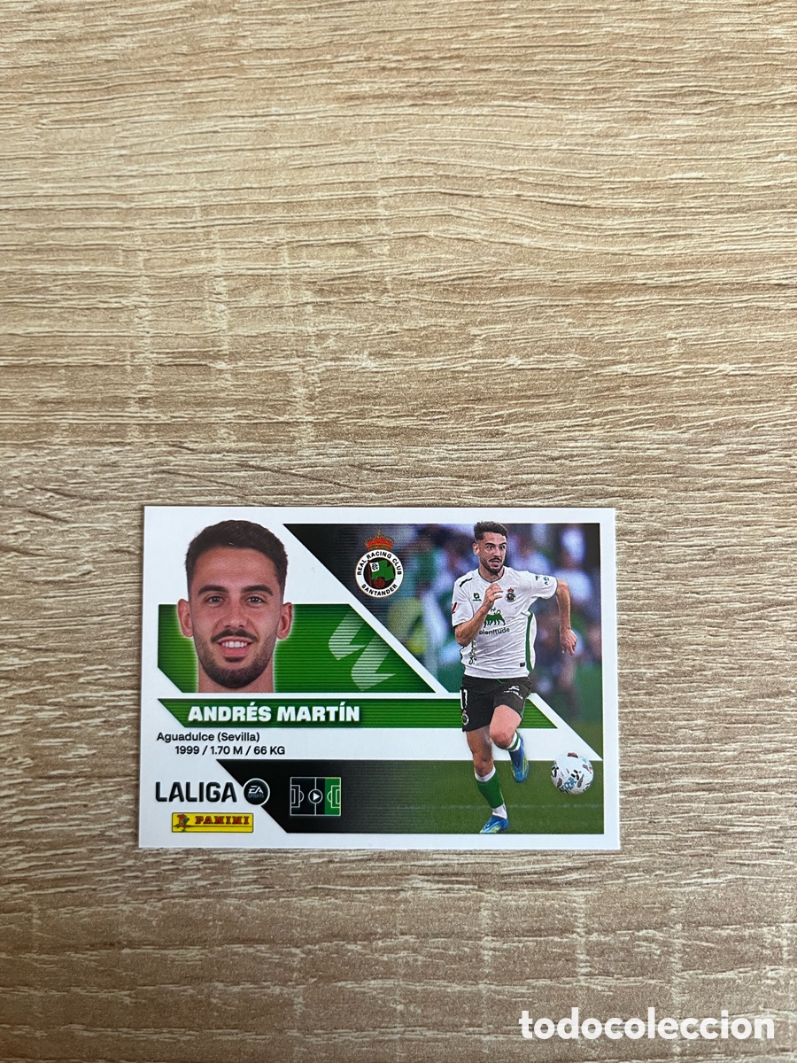 Cromos de f&uacute;tbol: 16 ANDR&Eacute;S MART&Iacute;N LIGA ESTE EDICIONES ESTE 2026 2027 26 27 REAL RACING CLUB DE SANTANDER