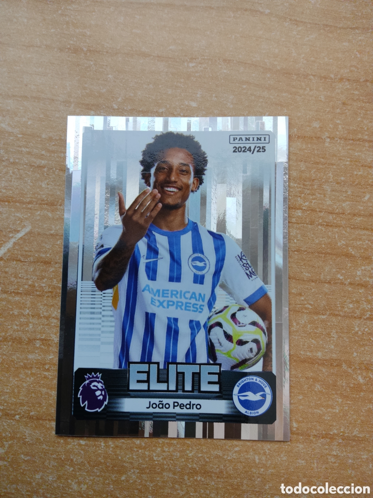 Cromos de f&uacute;tbol: 162 JOAO PEDRO ELITE BRIGHTON PREMIER LEAGUE 2024 2025