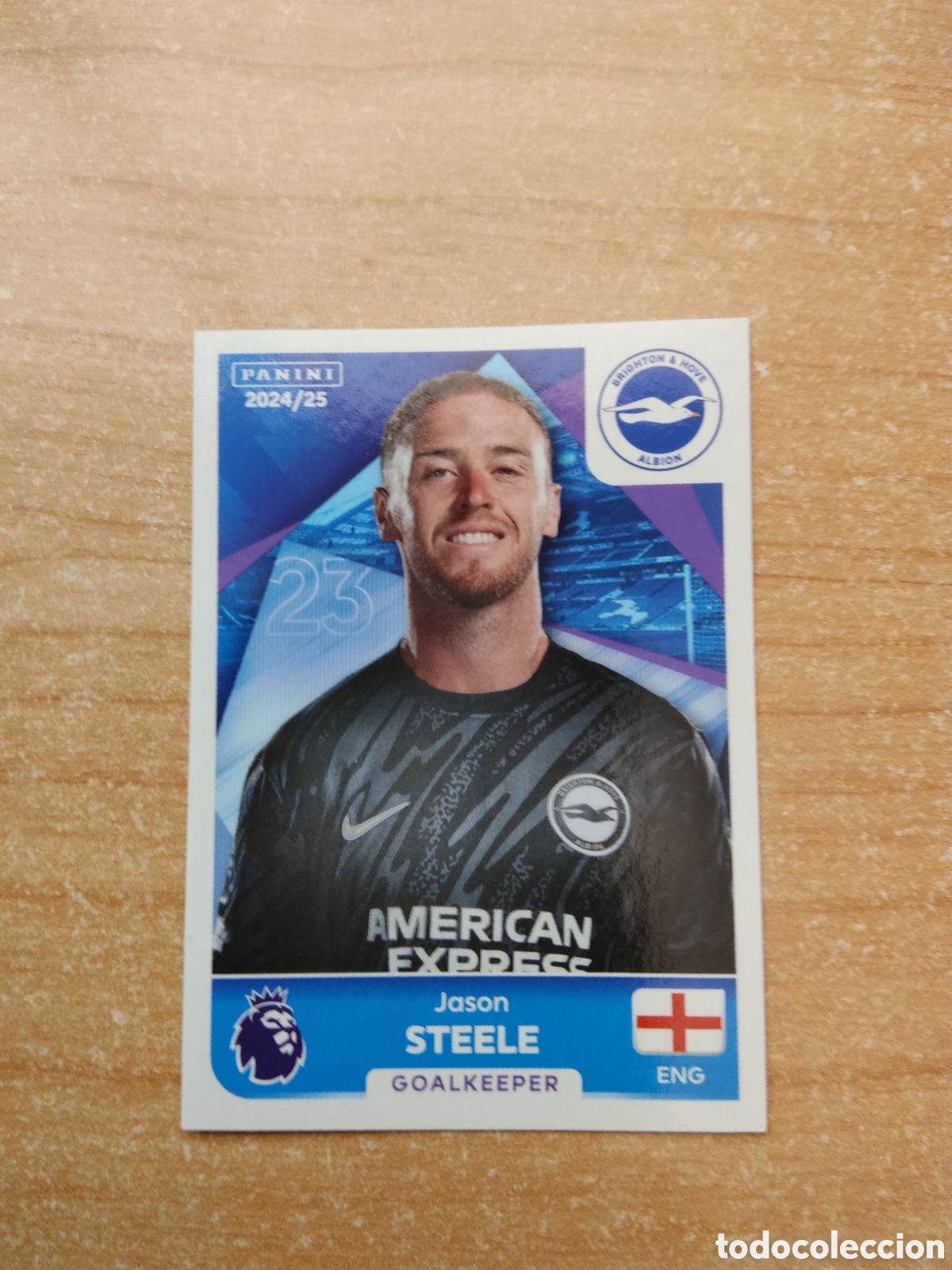 Cromos de f&uacute;tbol: 141 JASON STEELE BRIGHTON PREMIER LEAGUE 2024 2025