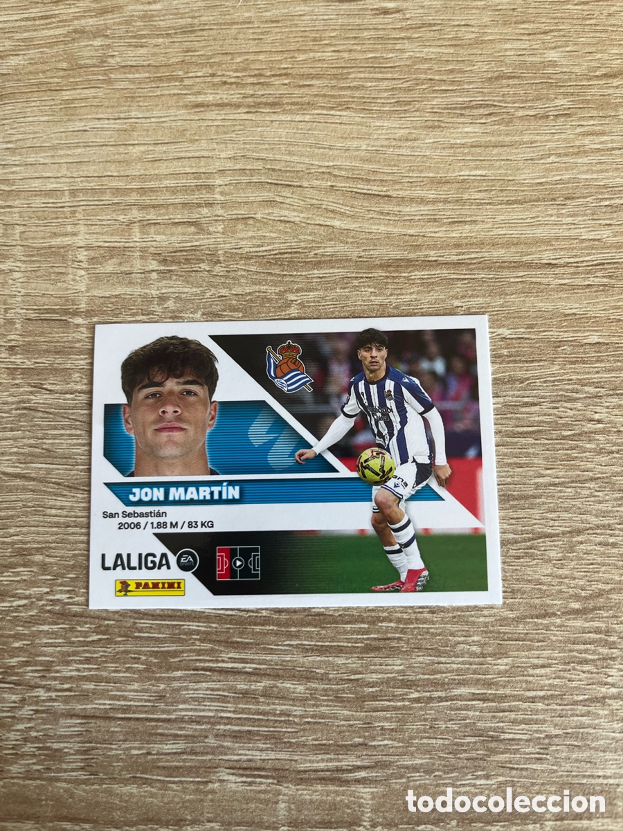 Cromos de f&uacute;tbol: 7 JON MART&Iacute;N LIGA ESTE EDICIONES ESTE 2026 2027 26 27 REAL SOCIEDAD