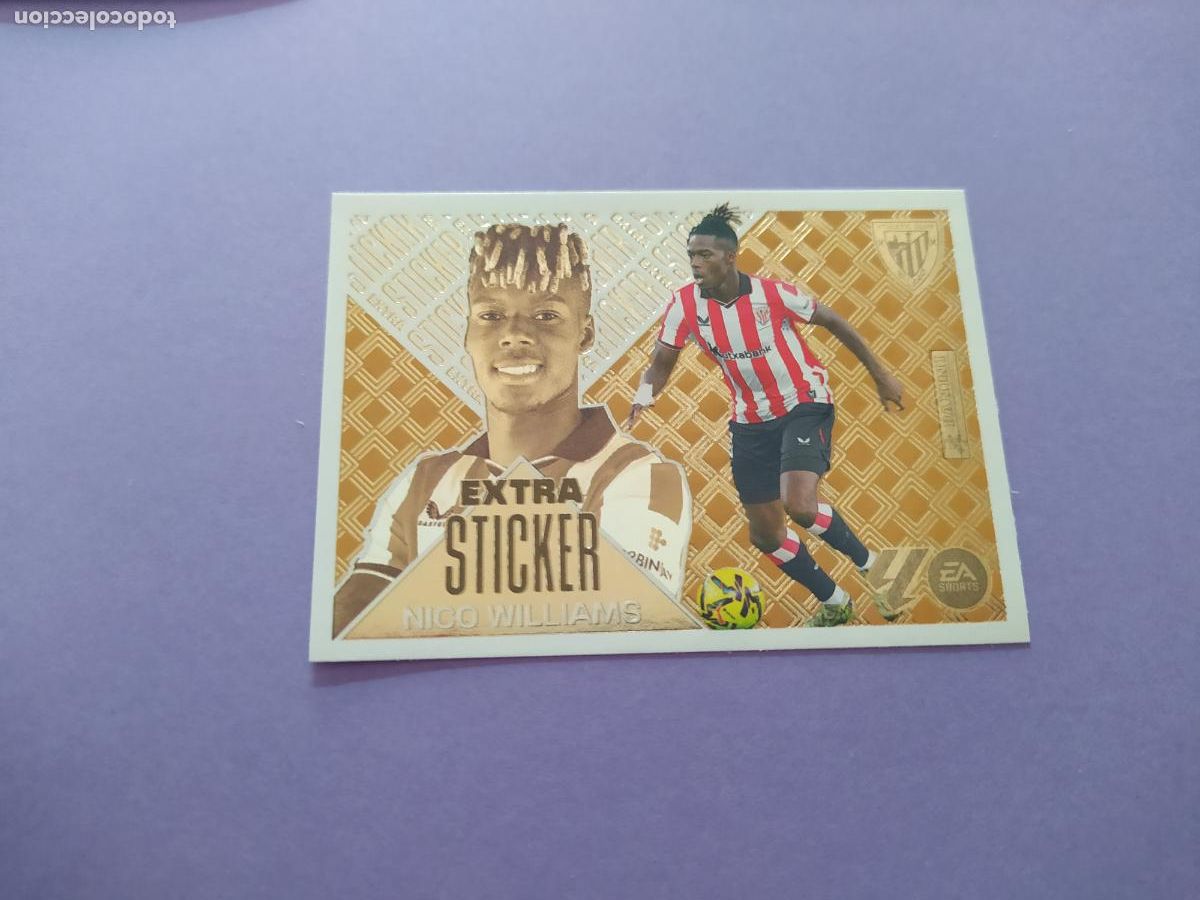Cromos de f&uacute;tbol: LIGA ESTE 2026 2027 26 27 NUEVO - EXTRA STICKER BRONCE NICO WILLIAMS ATHLETIC CLUB DE BILBAO