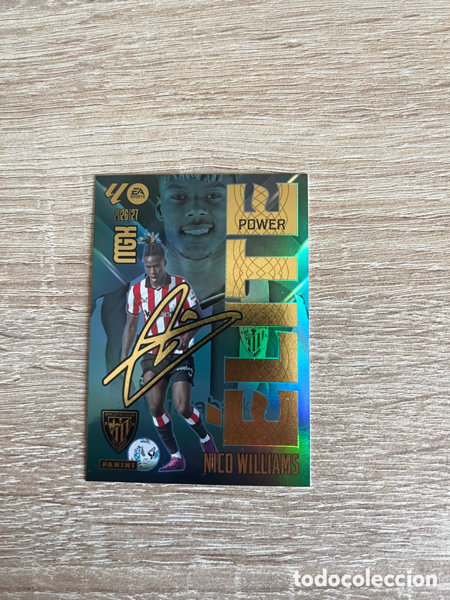 Cartes &agrave; collectionner de Football: 12 P NICO WILLIAMS ELITE POWER PARALELA MEGACRACKS MGK 2026 2027 26 27 ATHLETIC CLUB DE BILBAO