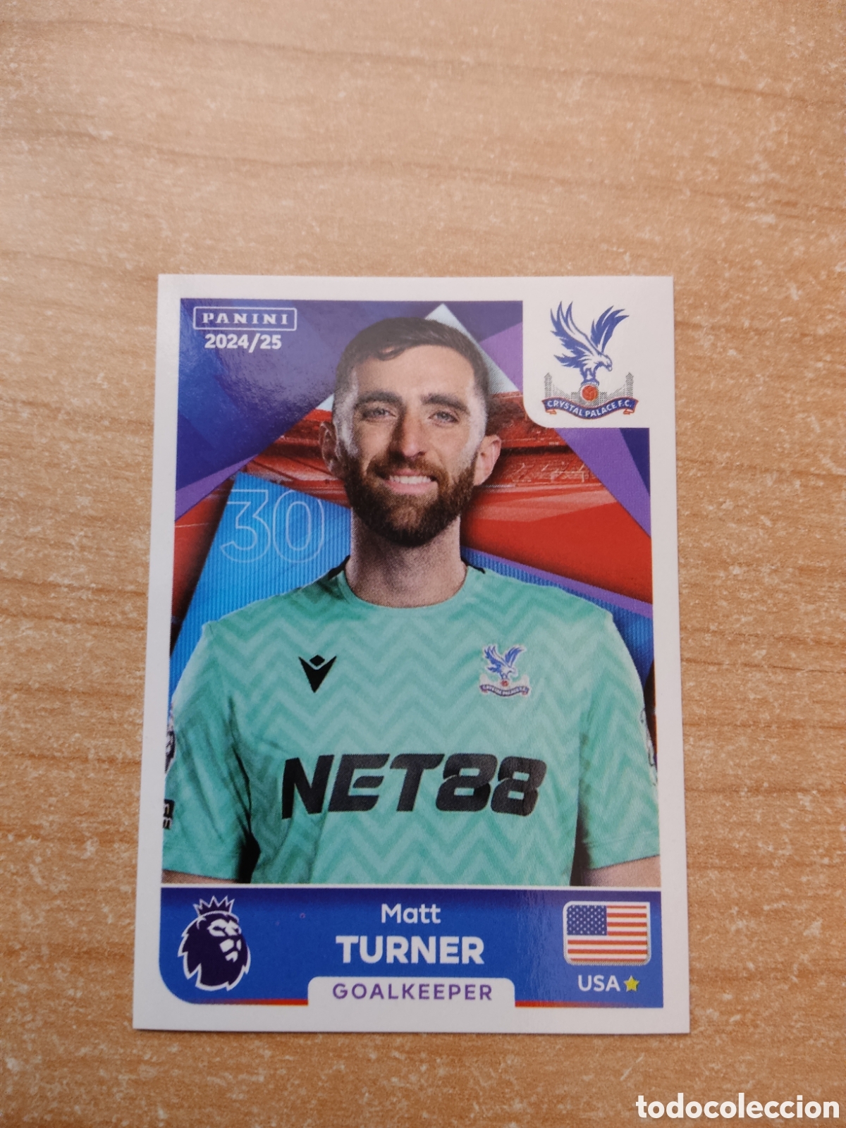 Cromos de f&uacute;tbol: 199 MATT TURNER CRYSTAL PALACE PREMIER LEAGUE 2024 2025