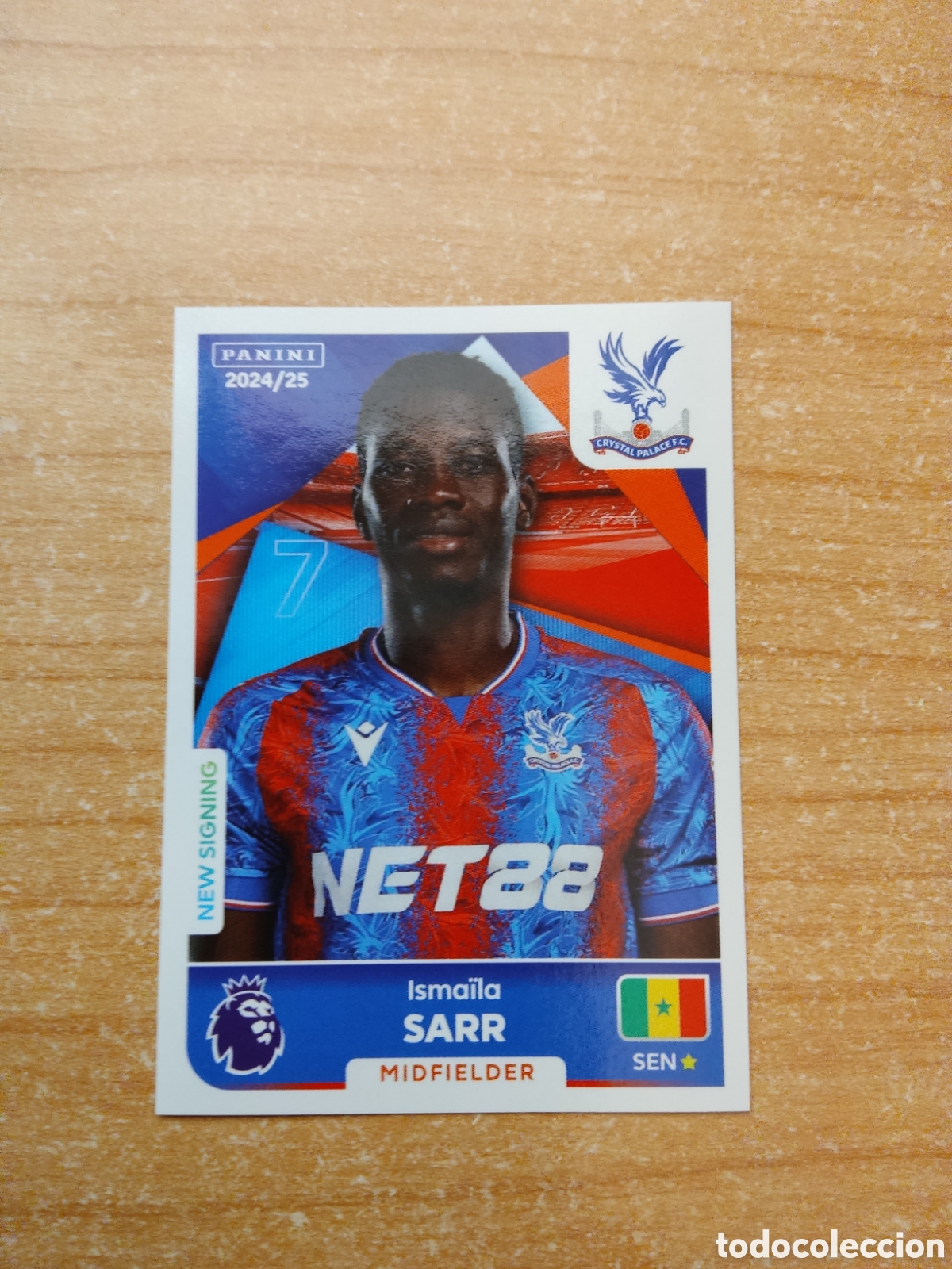 Cromos de f&uacute;tbol: 210 ISMAILA SARR CRYSTAL PALACE PREMIER LEAGUE 2024 2025