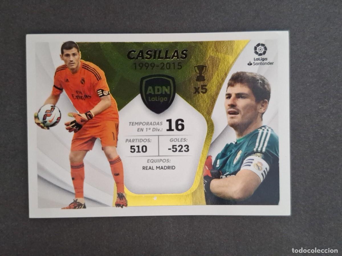 Cromos de f&uacute;tbol: L2 CASILLAS REAL MADRID ADN LA LIGA LIGA ESTE 2021 2022 21 22 NUNCA PEGADO SIN PEGAR