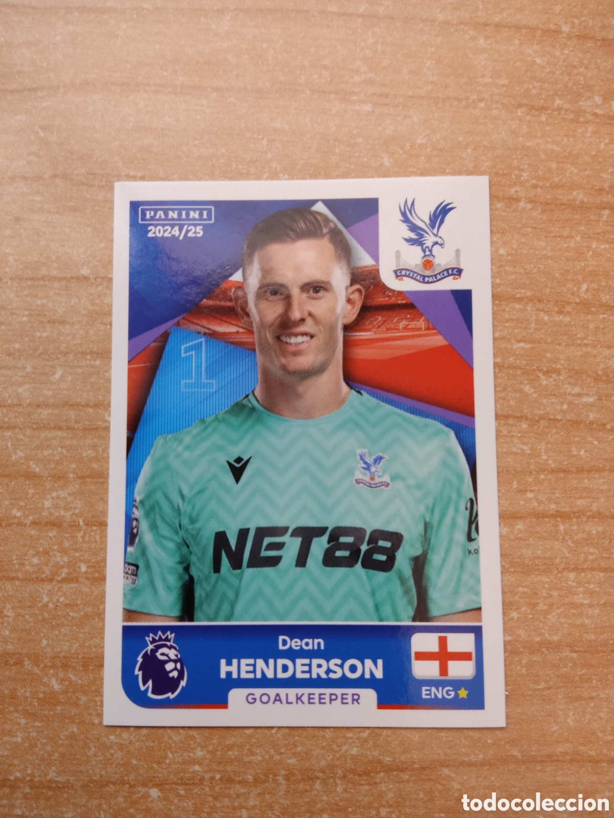Cromos de f&uacute;tbol: 198 DEAN HENDERSON CRYSTAL PALACE PREMIER LEAGUE 2024 2025
