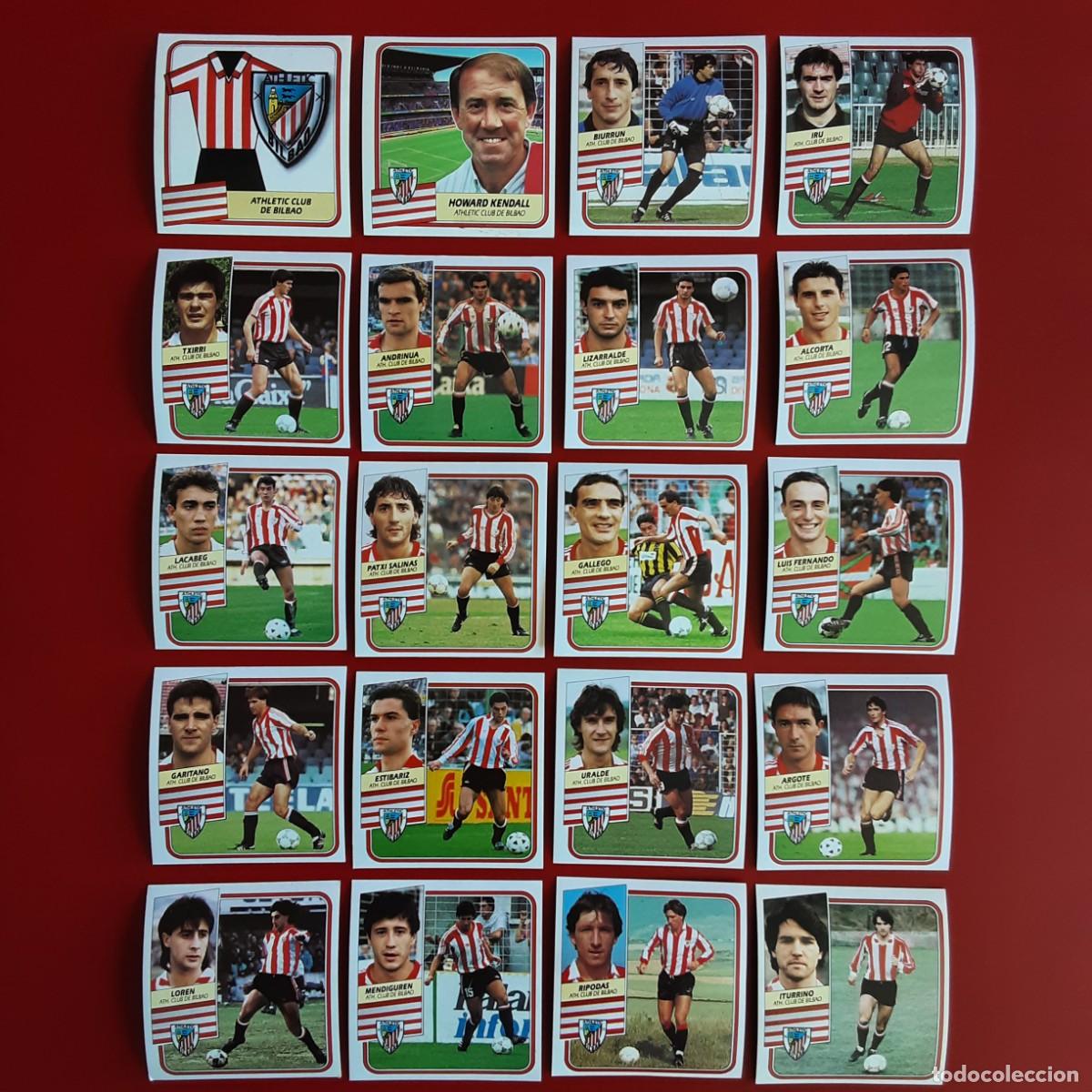 Cartes &agrave; collectionner de Football: EQUIPO COMPLETO ATHLETIC BILBAO LIGA 1989 1990 89 90 EDICIONES ESTE SIN PEGAR