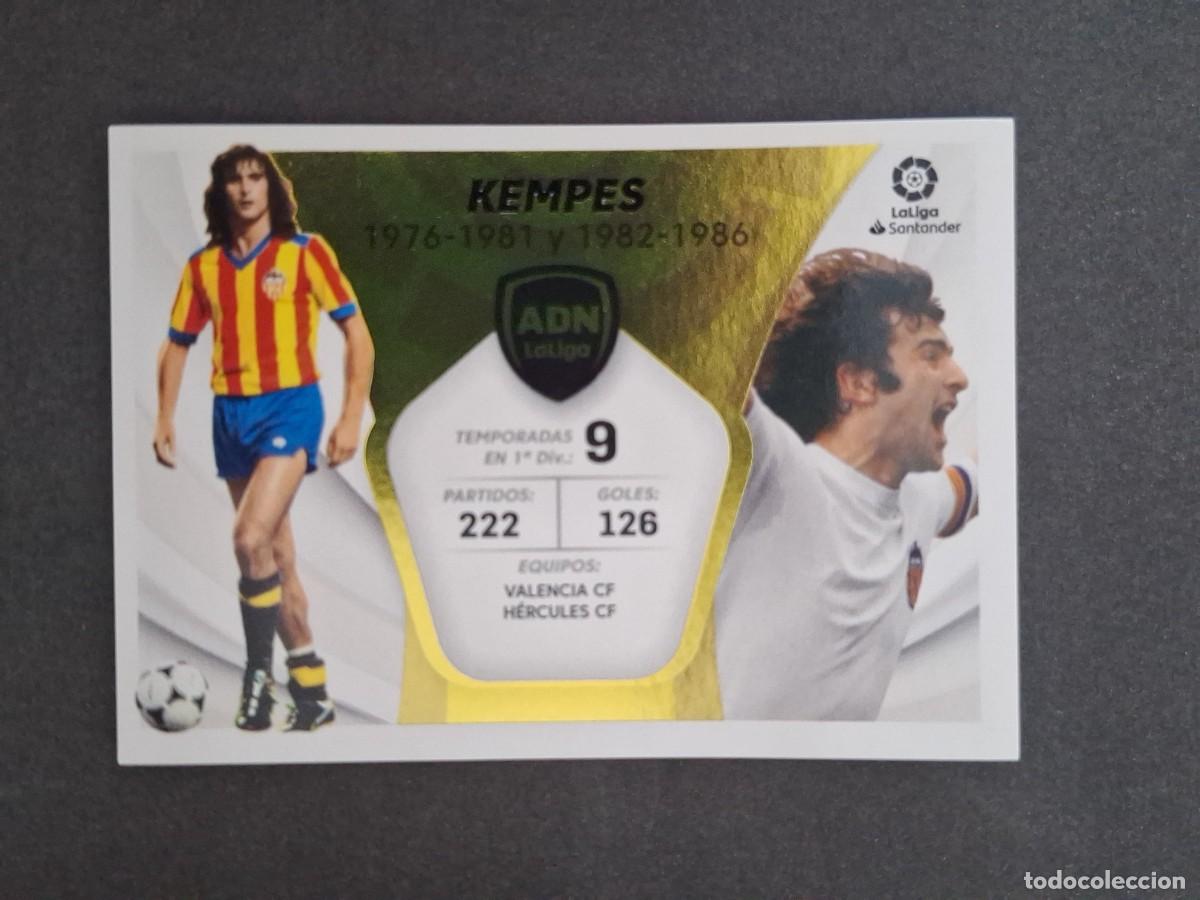 Cartes &agrave; collectionner de Football: L2 KEMPES VALENCIA C. F. ADN LA LIGA LIGA ESTE 2021 2022 21 22 NUNCA PEGADO SIN PEGAR