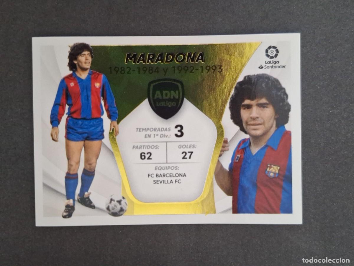 Cartes &agrave; collectionner de Football: L2 MARADONA F. C. BARCELONA ADN LA LIGA LIGA ESTE 2021 2022 21 22 NUNCA PEGADO SIN PEGAR