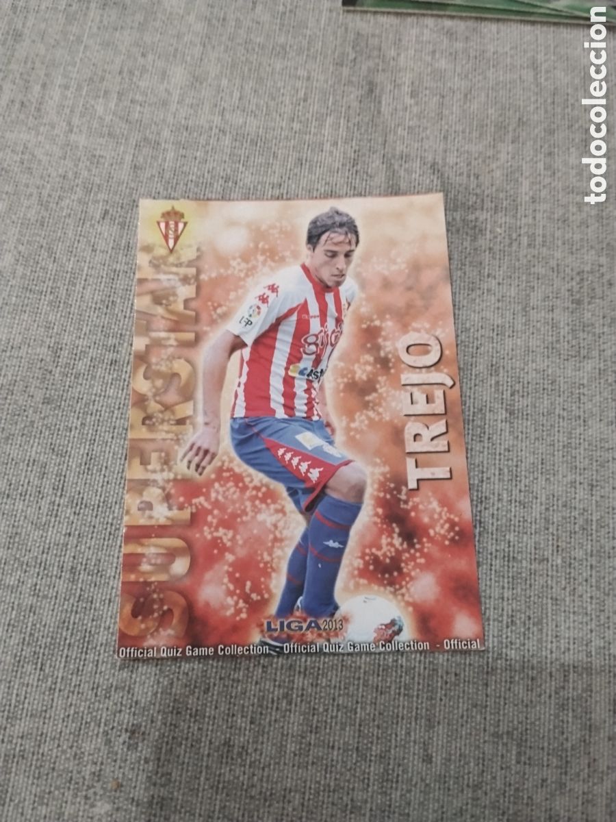 Cromos de f&uacute;tbol: MUNDICROMO QUIZ GAME 2013 (2012 13) N&ordm; 747 TREJO - SPORTING DE GIJ&Oacute;N ( VERSI&Oacute;N MATE )