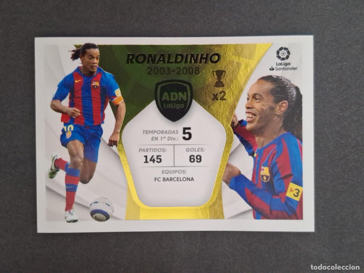 Cromos de f&uacute;tbol: L2 RONALDINHO F. C. BARCELONA ADN LA LIGA LIGA ESTE 2021 2022 21 22 NUNCA PEGADO SIN PEGAR