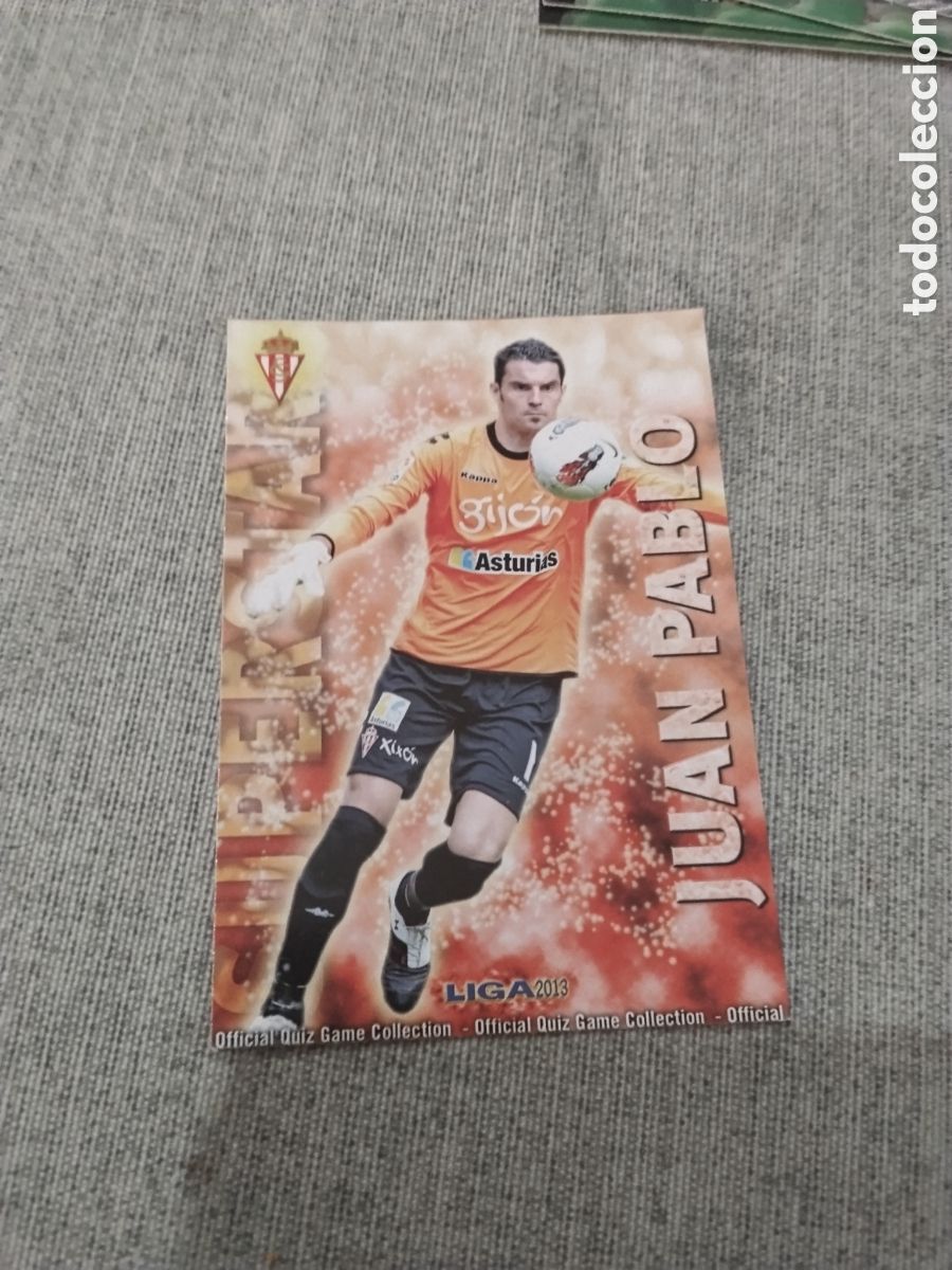 Cromos de f&uacute;tbol: MUNDICROMO QUIZ GAME 2013 (2012 13) N&ordm; 746 JUAN PABLO - SPORTING DE GIJ&Oacute;N ( VERSI&Oacute;N MATE )