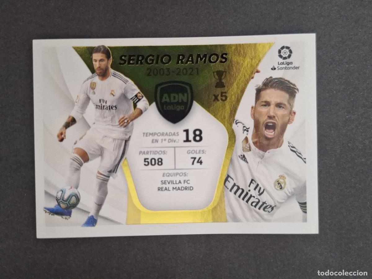 Cromos de f&uacute;tbol: L2 SERGIO RAMOS REAL MADRID ADN LA LIGA LIGA ESTE 2021 2022 21 22 NUNCA PEGADO SIN PEGAR