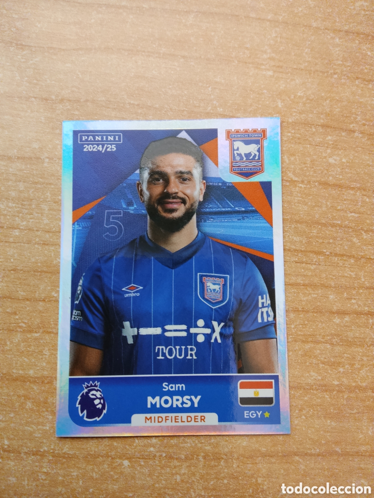 Cromos de f&uacute;tbol: 295 SAM MORSY IPSWICH TOWN PREMIER LEAGUE 2024 2025