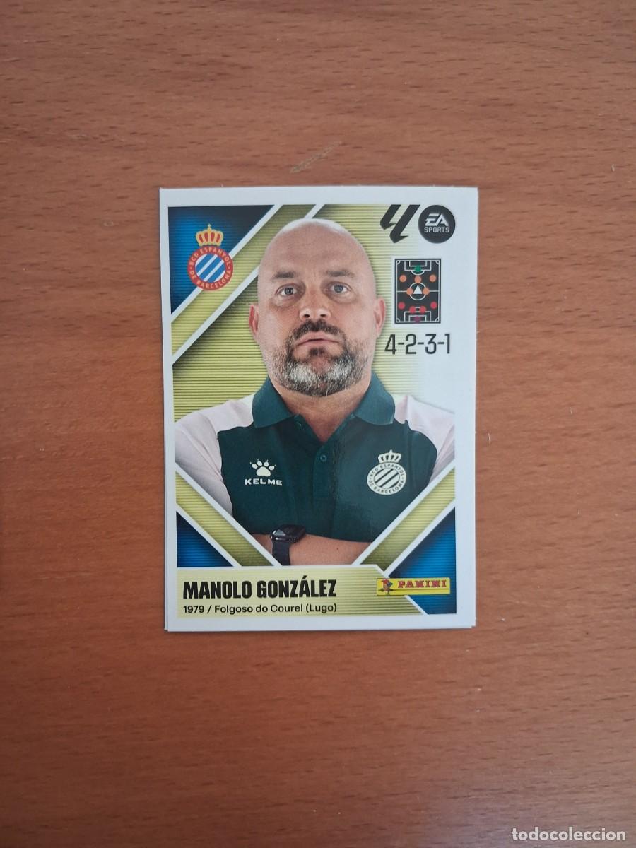 Cromos de f&uacute;tbol: Ediciones Este 2026 2027 26 27 RCD Espanyol 2 Entrenador Manolo Gonzalez