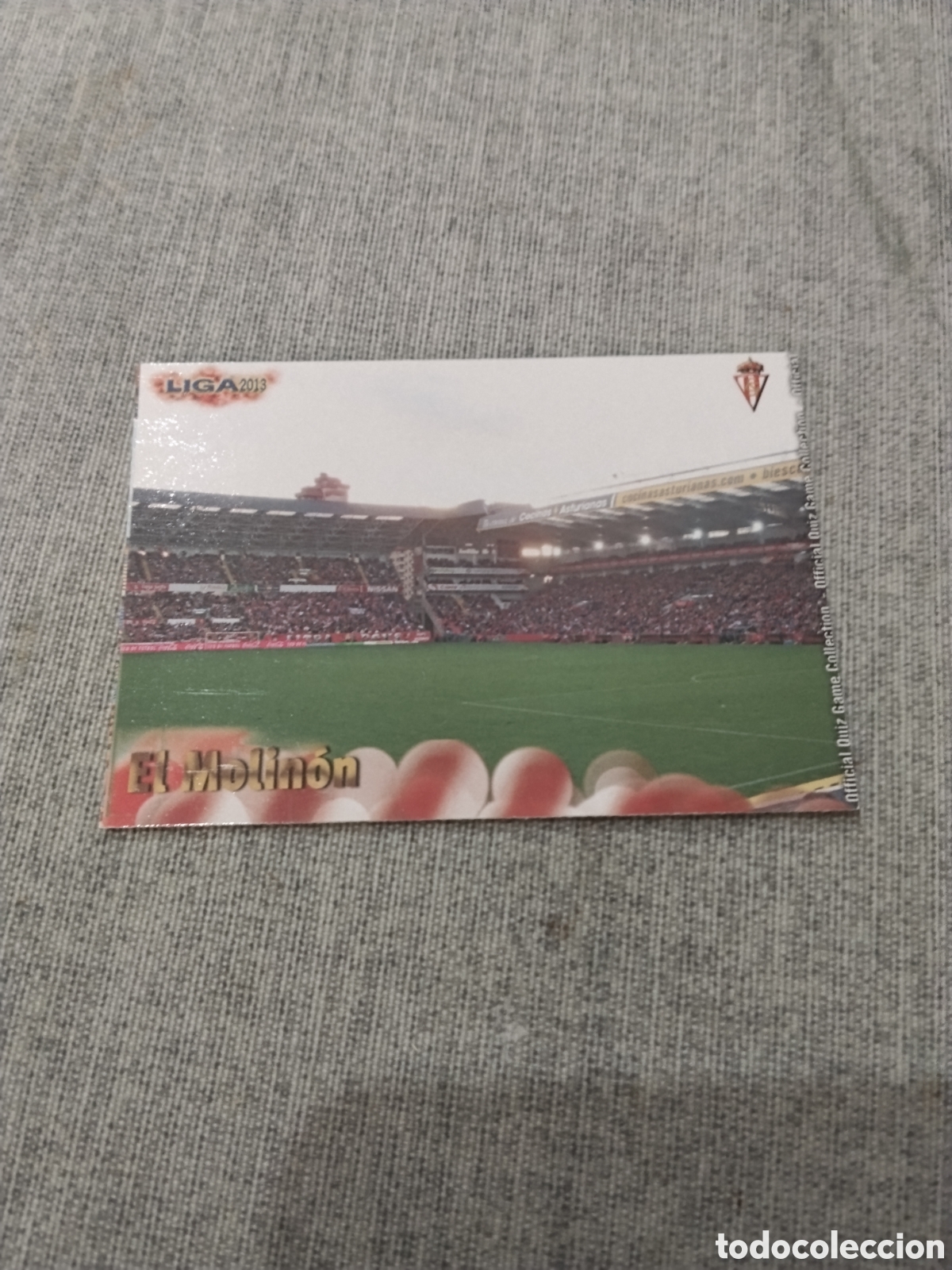 Fu&szlig;ball-Sticker: MUNDICROMO QUIZ GAME 2013 (2012 13) N&ordm; 731 EL MOLIN&Oacute;N - ESTADIO SPORTING DE GIJ&Oacute;N ( VERSI&Oacute;N MATE)