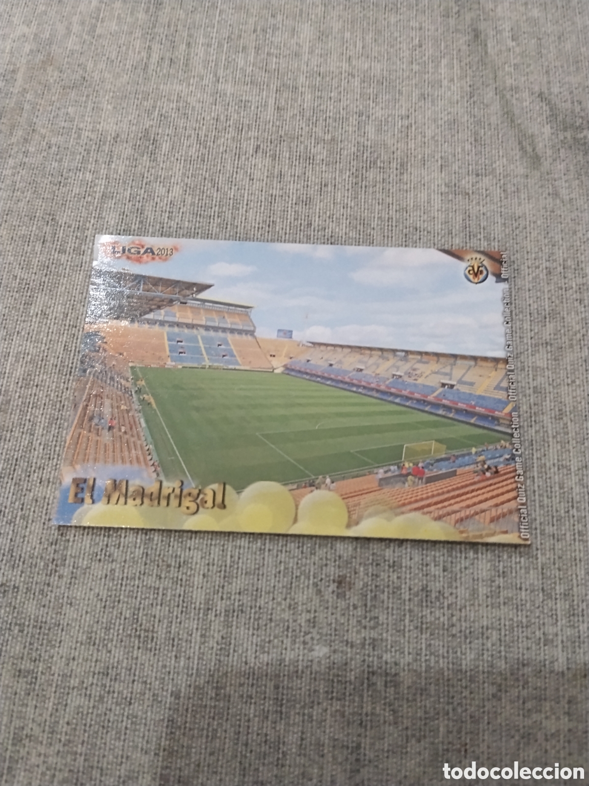 Fu&szlig;ball-Sticker: MUNDICROMO QUIZ GAME 2013 (2012 13) N&ordm; 713 EL MADRIGAL - ESTADIO VILLARREAL CF ( VERSI&Oacute;N MATE)