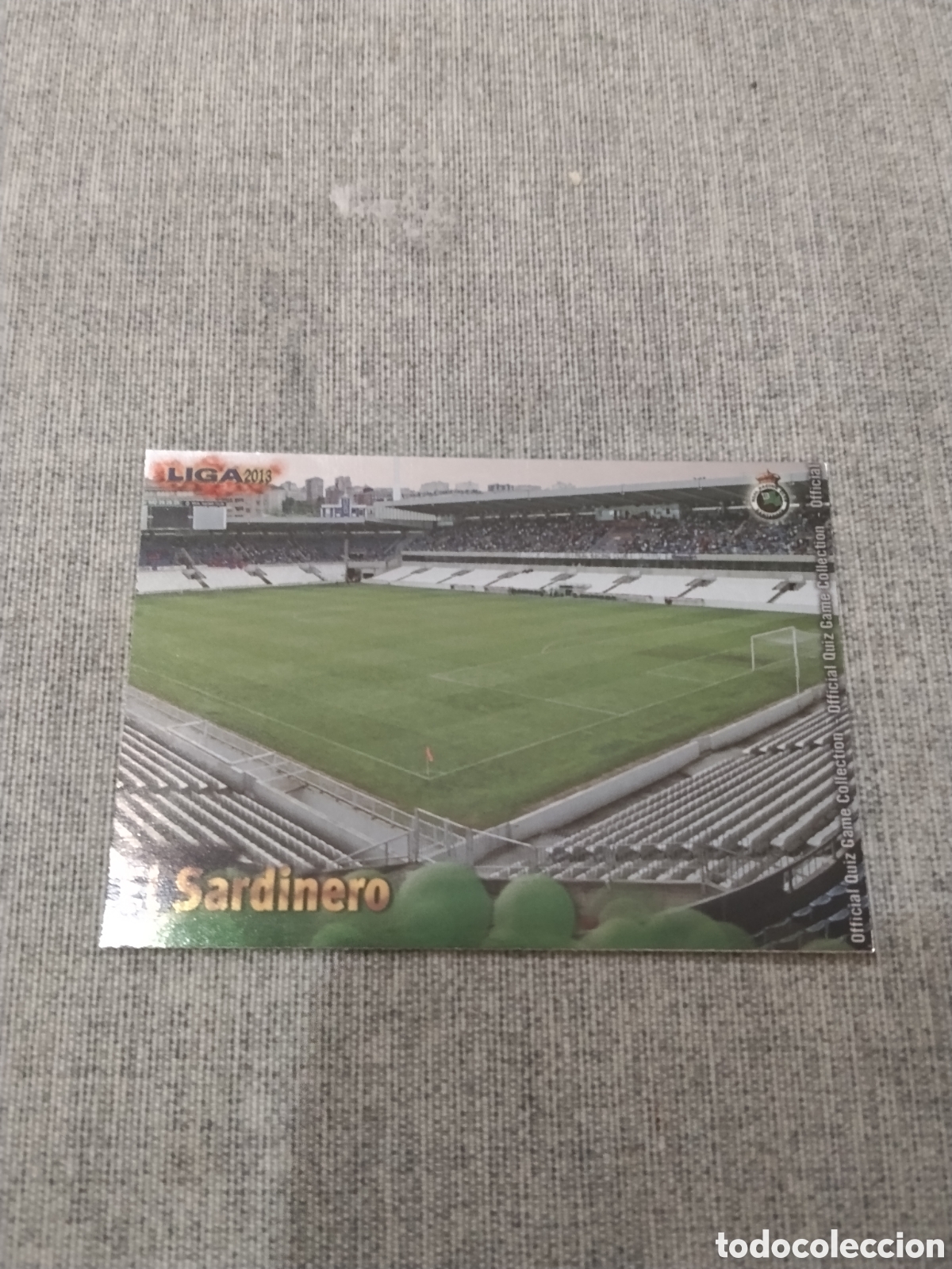 Figurine di Calcio: MUNDICROMO QUIZ GAME 2013 (2012 13) N&ordm; 749 ESTADIO EL SARDINERO - RACING SANT ( VERSI&Oacute;N BRILLO LISO)