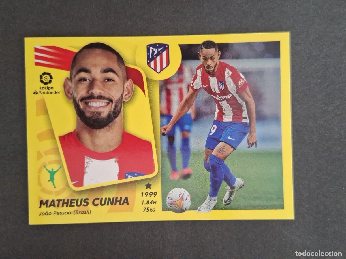 Figurine di Calcio: L2 MATHEUS CUNHA ATLETICO DE MADRID COLOCA LIGA ESTE 2021 2022 21 22 NUNCA PEGADO SIN PEGAR