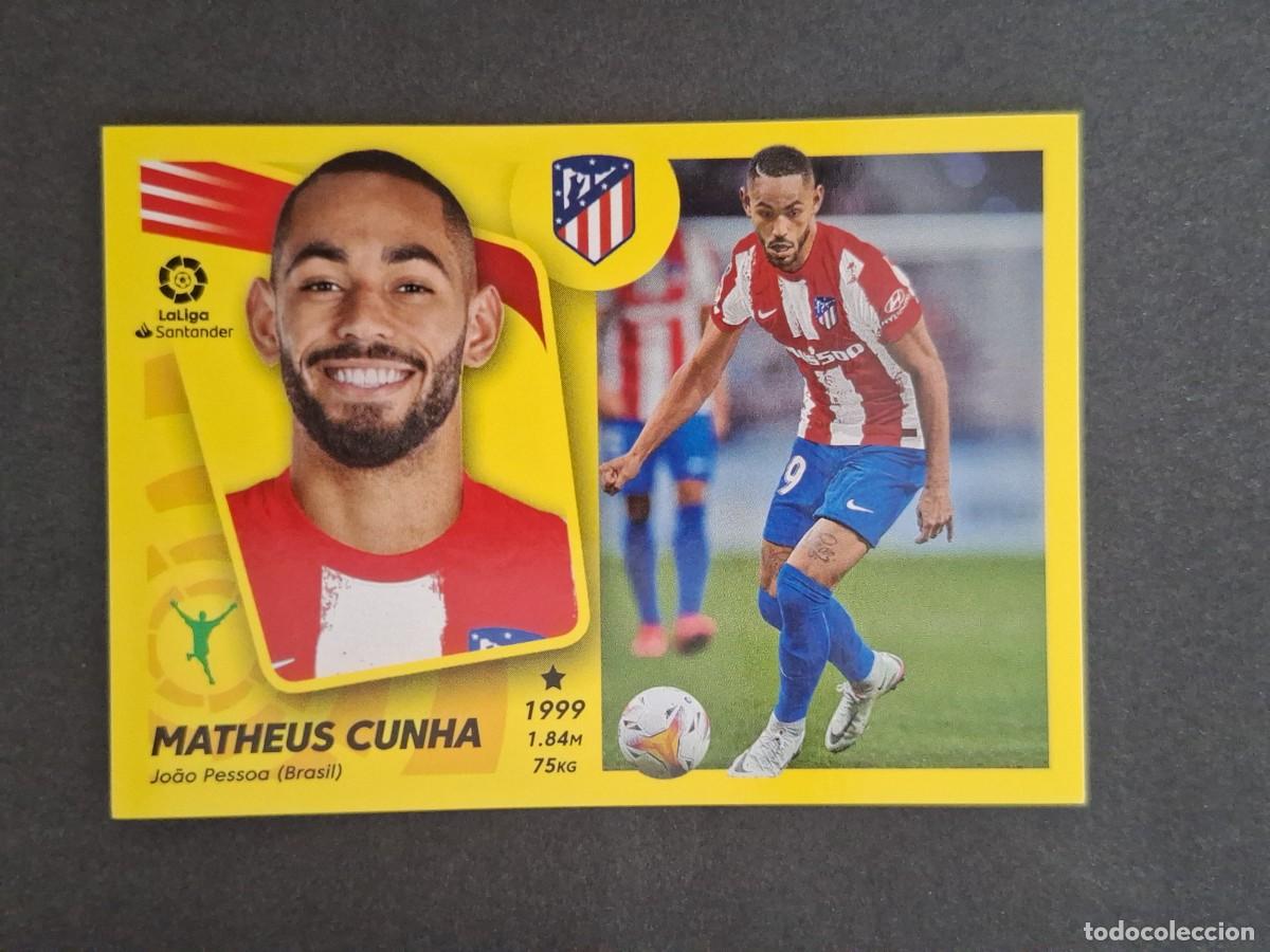 Cartes &agrave; collectionner de Football: L2 MATHEUS CUNHA ATLETICO DE MADRID COLOCA LIGA ESTE 2021 2022 21 22 NUNCA PEGADO SIN PEGAR