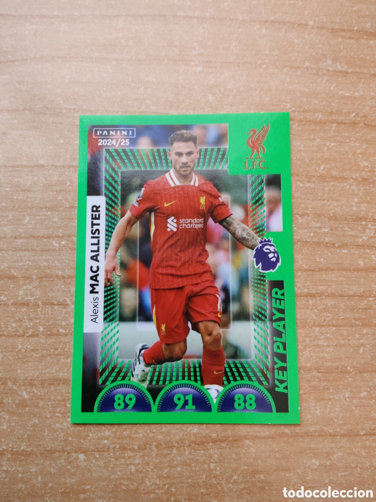 Cartes &agrave; collectionner de Football: 401 ALEXIS MAC ALLISTER KEY PLAYER LIVERPOOL PREMIER LEAGUE 2024 2025