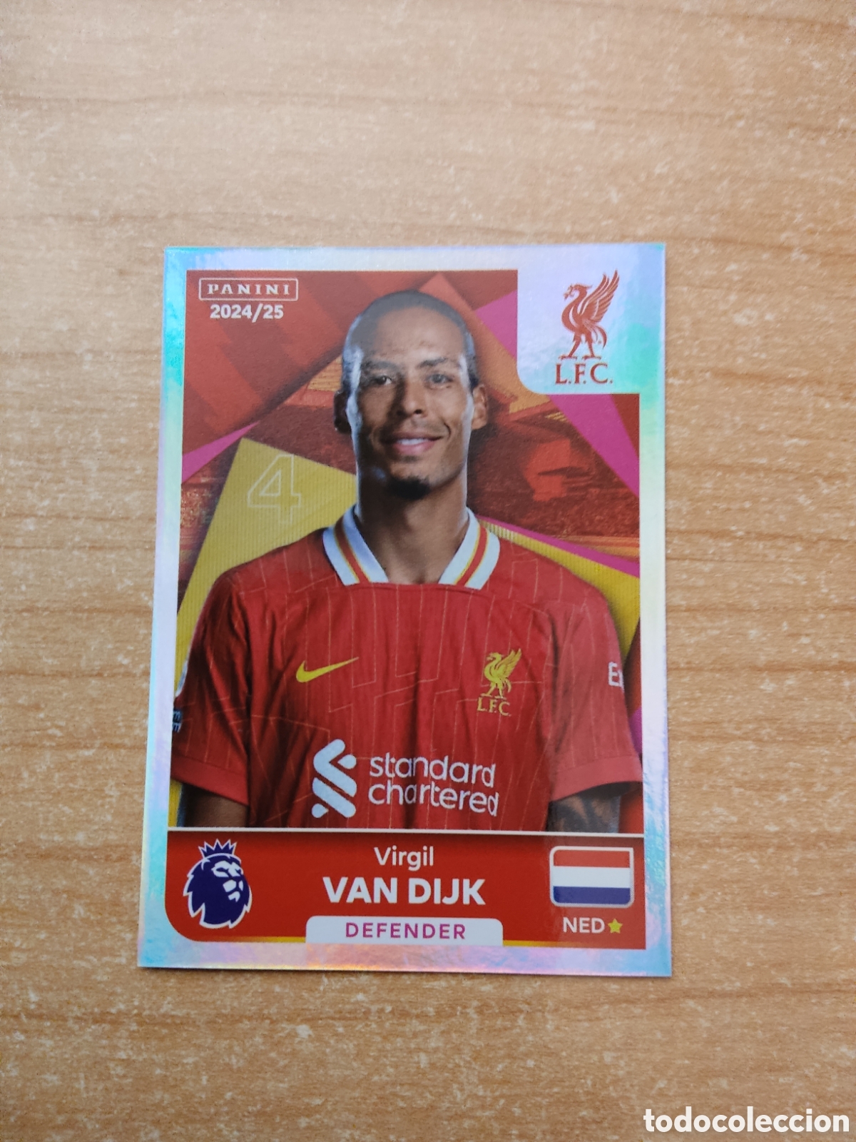Cartes &agrave; collectionner de Football: 383 VAN DIJK LIVERPOOL PREMIER LEAGUE 2024 2025