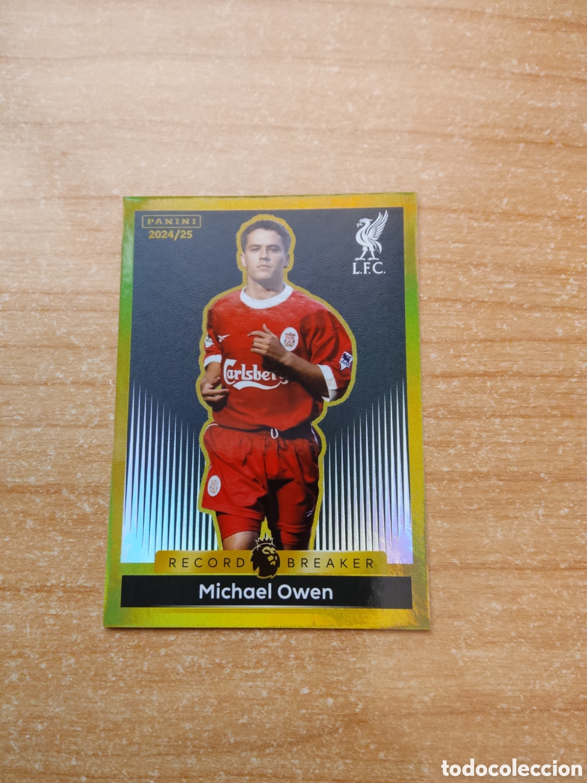 Fu&szlig;ball-Sticker: 343 MICHAEL OWEN RECORD BREAKER LIVERPOOL PREMIER LEAGUE 2024 2025