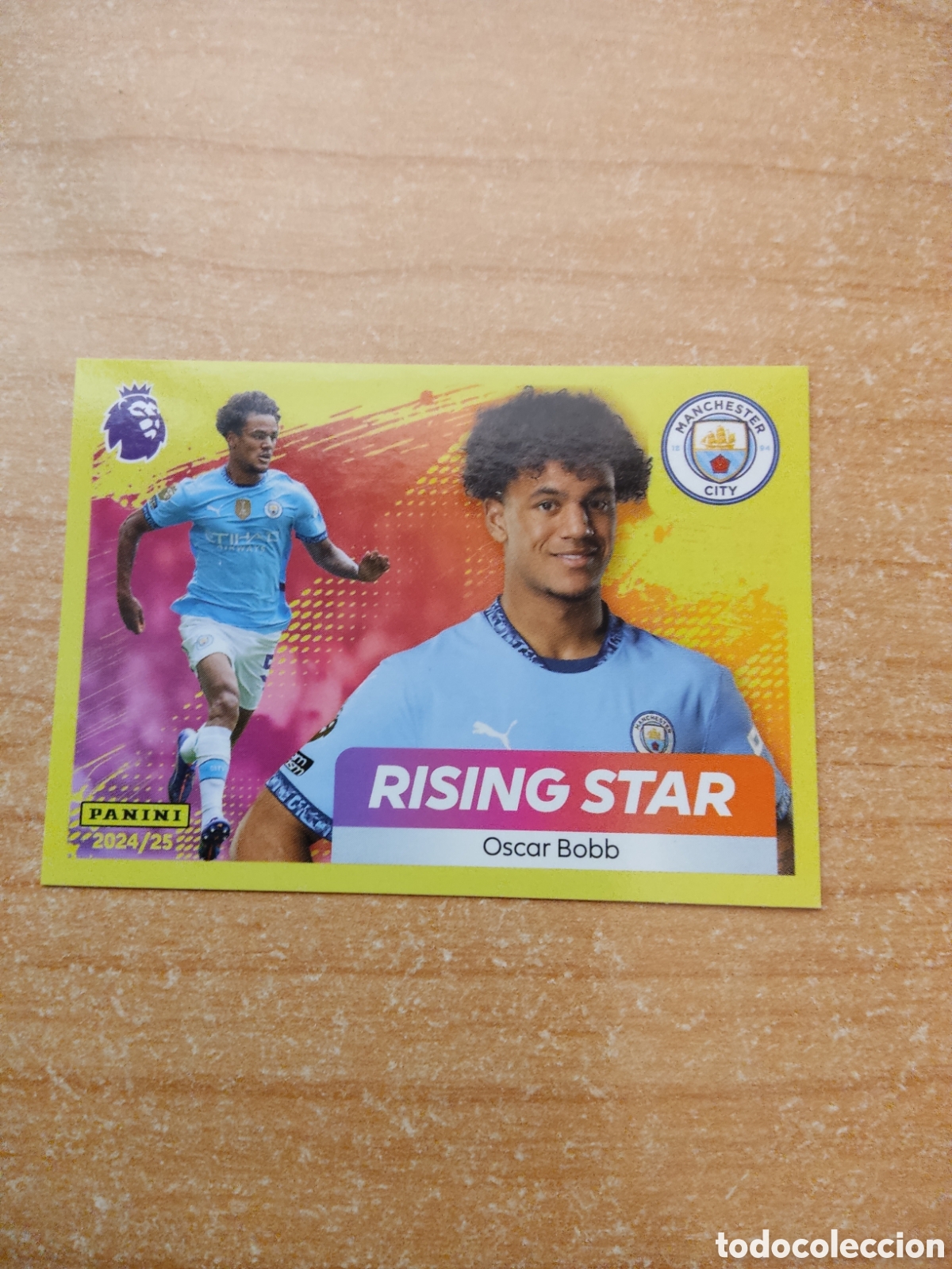 Fu&szlig;ball-Sticker: 427 OSCAR BOBB RISING STAR MANCHESTER CITY PREMIER LEAGUE 2024 2025