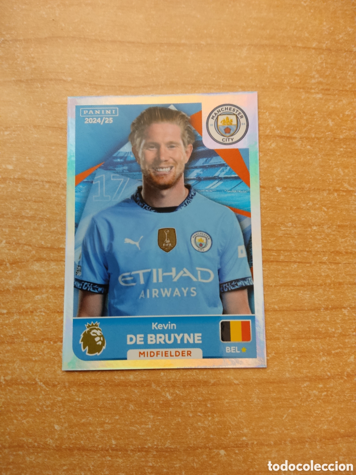 Cromos de f&uacute;tbol: 420 KEVIN DE BRUYNE MANCHESTER CITY PREMIER LEAGUE 2024 2025