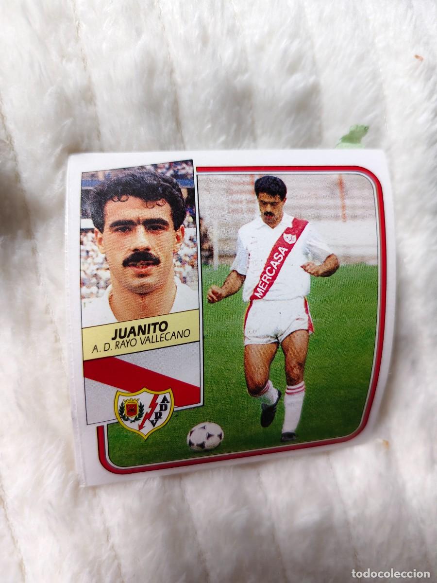 Cromos de f&uacute;tbol: EDICIONES ESTE 89 90 JUANITO A.D. RAYO VALLECANO 1989 1990 DESPEGADO RECUPERADO ALBUM AAQ