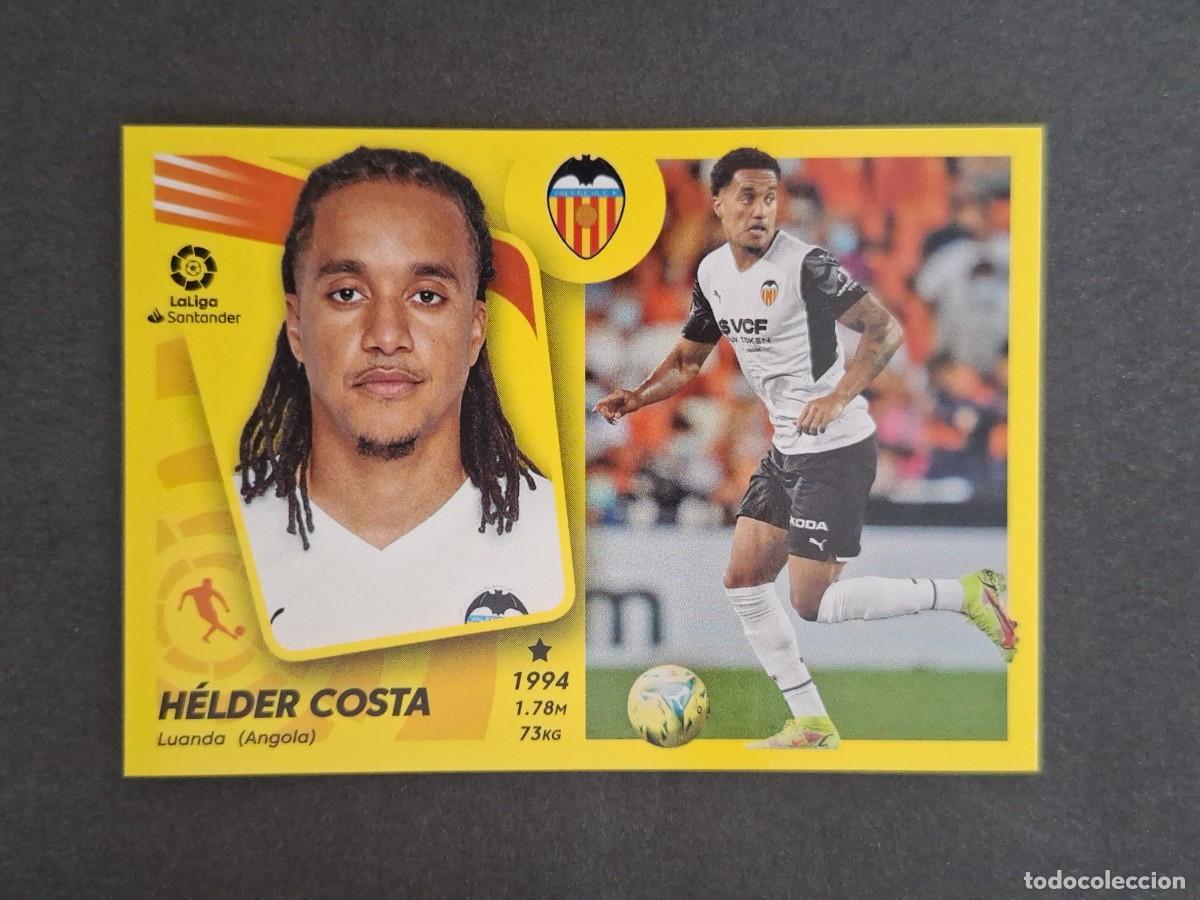 Cartes &agrave; collectionner de Football: L2 HELDER COSTA VALENCIA C. F. COLOCA LIGA ESTE 2021 2022 21 22 NUNCA PEGADO SIN PEGAR