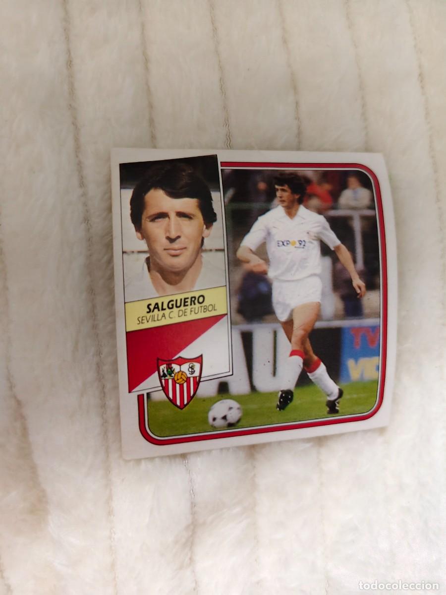 Football Stickers: EDICIONES ESTE 89 90 SALGUERO SEVILLA F.C. 1989 1990 DESPEGADO RECUPERADO ALBUM AAQ