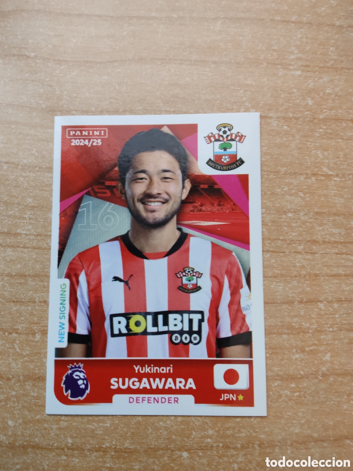 Cromos de f&uacute;tbol: 524 YUKINARI SUGAWARA SOUTHAMPTON PREMIER LEAGUE 2024 2025
