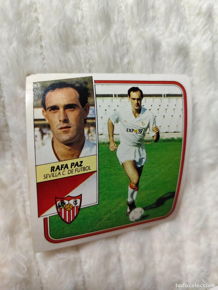 Cromos de f&uacute;tbol: EDICIONES ESTE 89 90 RAFA PAZ SEVILLA F.C. 1989 1990 DESPEGADO RECUPERADO ALBUM AAQ
