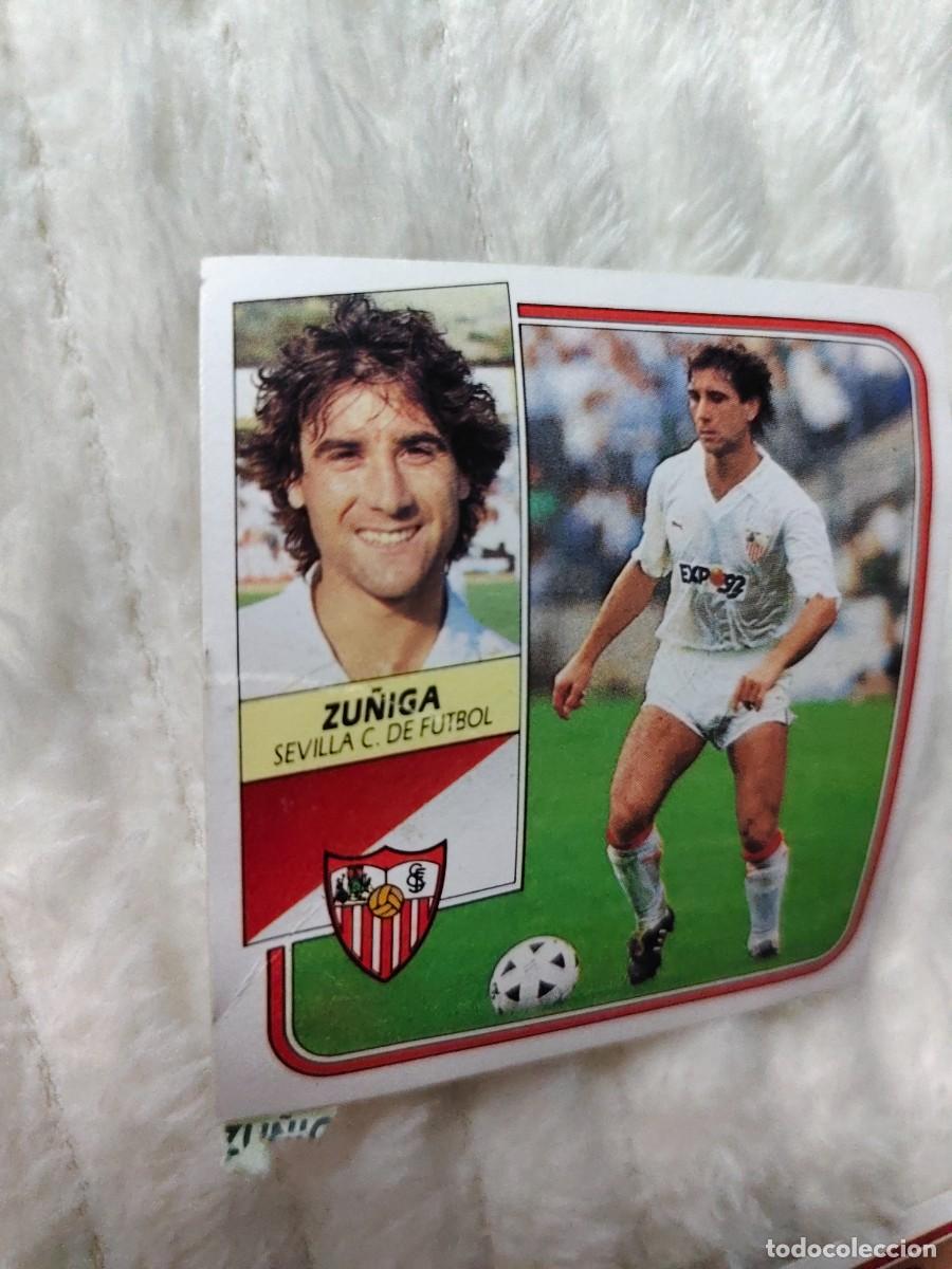 Cromos de f&uacute;tbol: EDICIONES ESTE 89 90 ZU&Ntilde;IGA SEVILLA F.C. 1989 1990 DESPEGADO RECUPERADO ALBUM AAQ