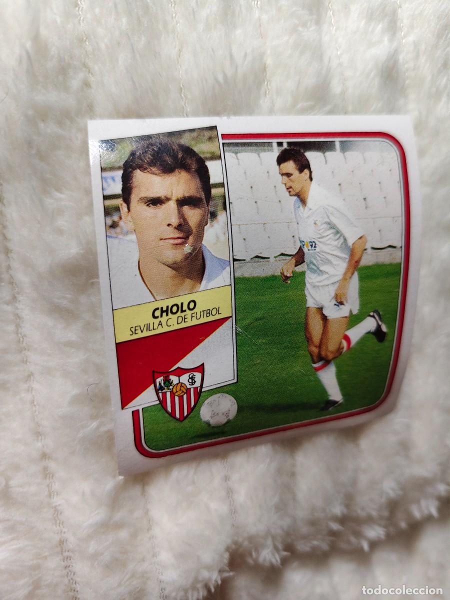 Cromos de f&uacute;tbol: EDICIONES ESTE 89 90 CHOLO SEVILLA F.C. 1989 1990 DESPEGADO RECUPERADO ALBUM AAQ