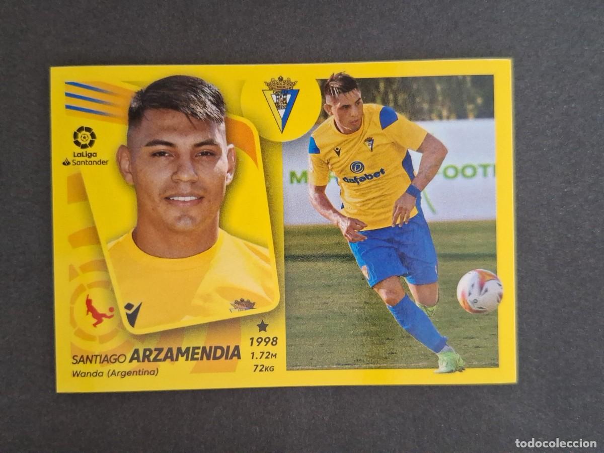 Cromos de f&uacute;tbol: L2 ARZAMENDIA CADIZ C. F. FICHAJE 21 LIGA ESTE 2021 2022 21 22 NUNCA PEGADO SIN PEGAR