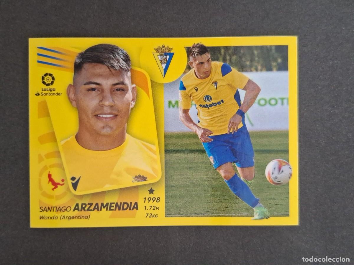 Cromos de f&uacute;tbol: L2 ARZAMENDIA CADIZ C. F. FICHAJE 21 LIGA ESTE 2021 2022 21 22 NUNCA PEGADO SIN PEGAR
