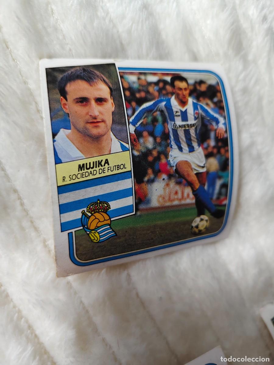 Cromos de f&uacute;tbol: EDICIONES ESTE 89 90 MUJIKA REAL SOCIEDAD 1989 1990 DESPEGADO RECUPERADO ALBUM AAQ