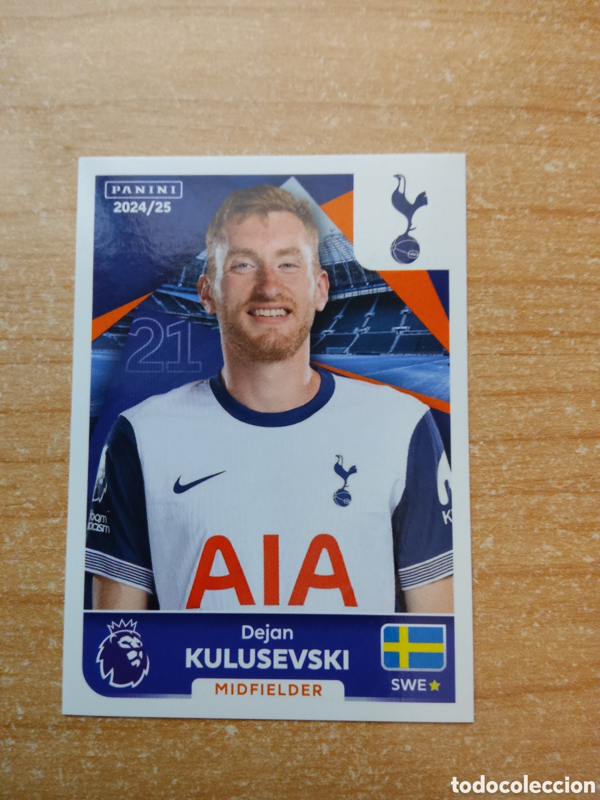Cromos de f&uacute;tbol: 565 KULUSEVSKI TOTTENHAM PREMIER LEAGUE 2024 2025