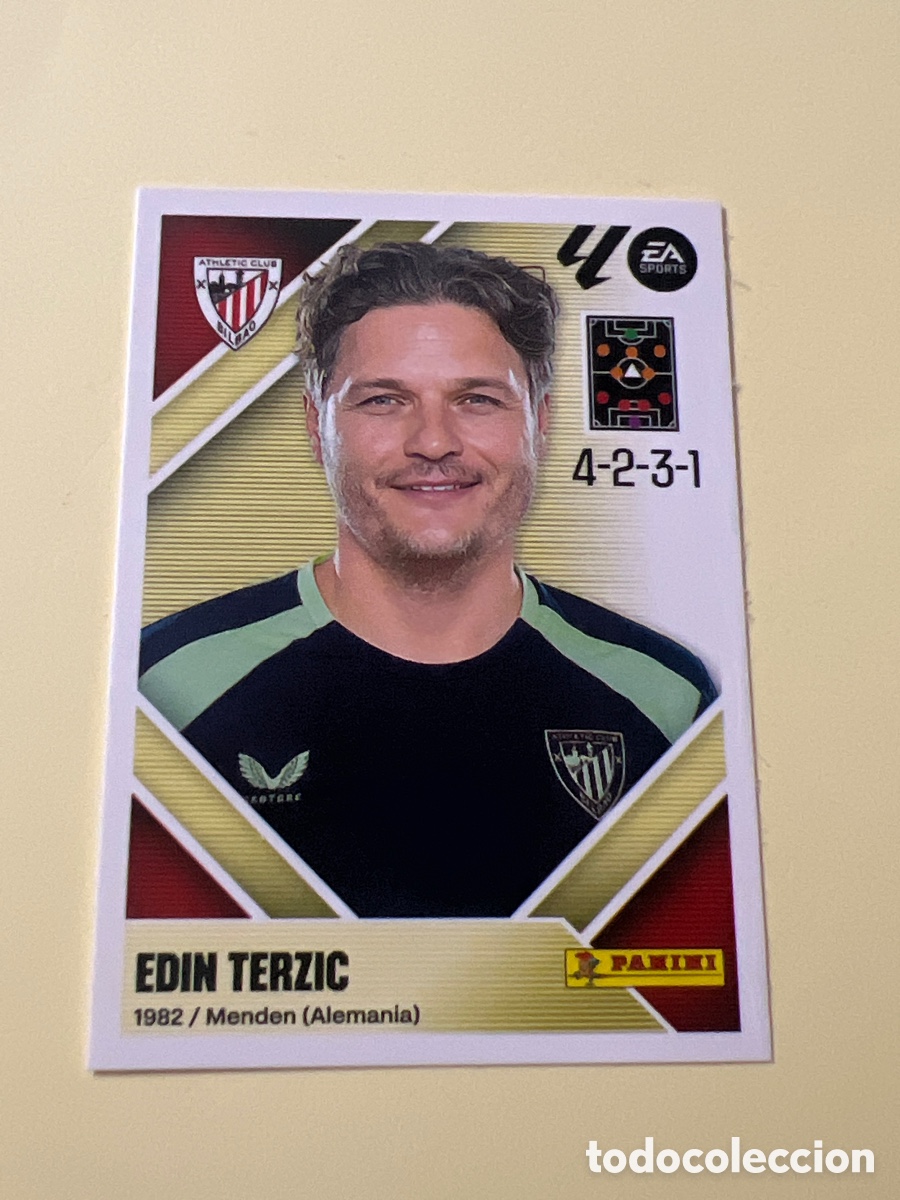 Cromos de Futebol: C5385. Edin Terzic Entrenador n&uacute;mero 2 del Athletic de Bilbao cromo de la liga este 26-27 2026-2027
