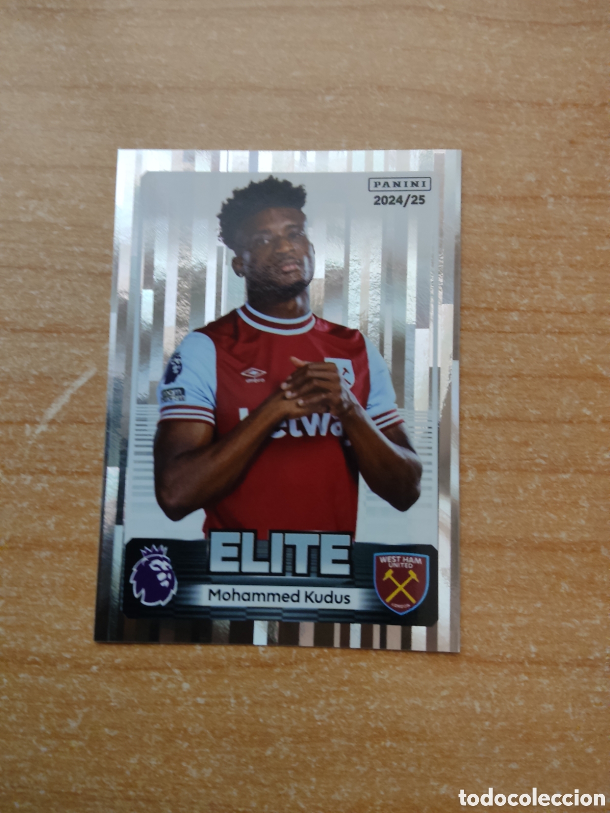 Figurine di Calcio: 602 MOHAMMED KUDUS WESTHAM ELITE PREMIER LEAGUE 2024 2025